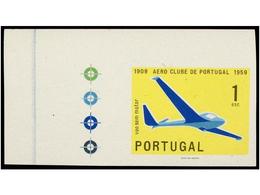 4773 PORTUGAL. Af.854. 1959. <B>1 Escudo SIN DENTAR Esquina De Pliego</B> Con Los Ajustes De Color En El Margen. Goma Al - Other & Unclassified