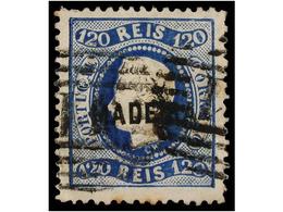 4989 ° PORTUGAL: MADEIRA. Af.12. 1868. <B>120 Reis</B> Azul. MUY BONITO. Afinsa.131?. - Otros & Sin Clasificación