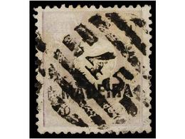 4994 ° PORTUGAL: MADEIRA. Af.24. 1871. <B>240 Reis</B> Lila. Dent. 12 1/2, Mat. Numeral <B>'45' </B>de FUNCHAL. MUY BONI - Otros & Sin Clasificación