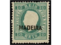 4999 (*) ESPAÑA. Af.27. 1871-79. <B>10 Reis</B> Verde Sin Goma. Cert. ACDP. Afinsa.160?. - Autres & Non Classés