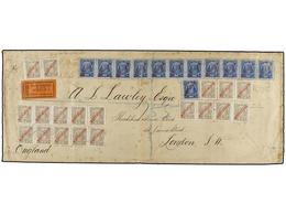 5029 MOZAMBIQUE. 1911 (Oct 9). Large Registered Cover To The 'Thatched House Club' In St. James's, London Franked By Ext - Other & Unclassified