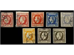5098 ° RUMANIA. Mi.26/29. 1871. Lot Of Used Stamps. FINE. - Autres & Non Classés