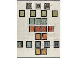 5138 */(*) RUMANIA. Mi.48/54. 1879. Álbum Page With Diverse Stamps In Mint Condition, Some Faults. Michel.1.600?. - Autres & Non Classés
