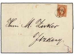 5151 RUMANIA. Mi.40. 1874. FOSCANI To ITZKHANY. <B>15 Bani</B> Redbrown, Tied By Small <B>FOCSANI</B> Cds. Fine. - Other & Unclassified