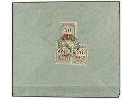 5179 RUMANIA. 1918. OCUPACIÓN ALEMANA. BUCAREST. Sobre Circulado Sin Sellos Tasado Con Sellos De <B>20 Bani</B> (2) Y <B - Other & Unclassified