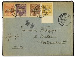 5216 RUSIA. 1920 (June 19). BATUM. Registered Local Cover Franked By Nov. 1919 <B>overprinted 2r.</B> Pink, <B>3r.</B> V - Sonstige & Ohne Zuordnung