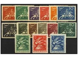 5283 * SUECIA. Yv.178/92. 1924. COMPLETE Set. Yvert.900?. - Other & Unclassified
