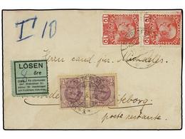 5307 SUECIA. 1913. AUSTRIA A GOTEBORG. <B>10 H. </B>lila (2), Tasado A La Llegada Con Sellos De Suecia De <B>4 Ore</B> L - Otros & Sin Clasificación