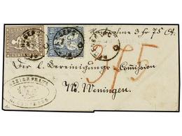 5346 SUIZA. Zu.22G, 31. 1862 (Dec. 4). Printed Entire For Charged Of 3fr. 75c. Franked By Rare Sitting Helvetia 1854/62  - Autres & Non Classés