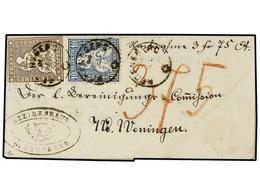 5346 SUIZA. Zu.22G, 31. 1862 (Dec. 4). Printed Entire For Charged Of 3fr. 75c. Franked By Rare Sitting Helvetia 1854/62  - Other & Unclassified