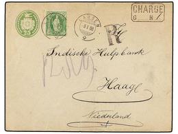 5385 SUIZA. Yv.72. 1888. LAUSEN A HOLANDA. Entero Postal De <B>25 Rp. </B>con Franqueo Adicional De <B>25 Rp. </B>Marca  - Sonstige & Ohne Zuordnung