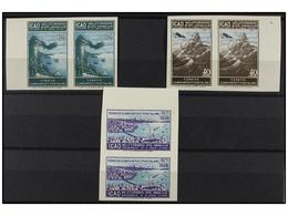 5424 ** TURQUIA. Mi.1261/63. 1950. Complete Set In Pairs <B>IMPERFORATE. </B> - Andere & Zonder Classificatie