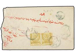 5437 TURQUIA. 1884. GREECE. Registerd Cover Bearing Two <B>2 Piastres </B>stamps Tied By All Arabic Double-circle <B>ISK - Sonstige & Ohne Zuordnung