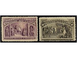 5477 * ESTADOS UNIDOS. Sc.236/37. 1893. <B>6 Cts.</B> Purple And <B>10 Cts.</B> Brown. FINE. Scott.170$. - Other & Unclassified