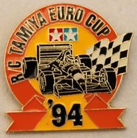 RC TAMIYA EURO CUP '94 - VOITURE NOIRE - DRAPEAU A DAMIER    -     (20) - Sonstige & Ohne Zuordnung