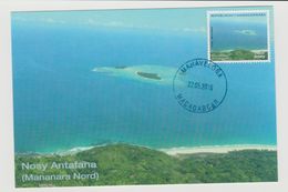 Madagascar Madagaskar 2015 Mi. 2686 Carte Maximum Card Nosy Antafana Island Insel Ile Tourisme - Madagascar (1960-...)