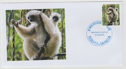Madagascar Madagaskar 2014 / 2015 FDC 1er Jour Mi. 2685 Faune Fauna Lemur Lémurien Propithecus Candidus - Otros & Sin Clasificación