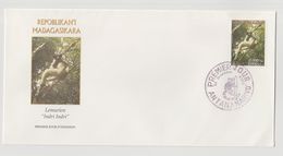 Madagascar Madagaskar 2003 FDC 1er Jour Mi. 2606 Faune Fauna Lemur Lemurien Animals - Affen