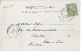 1905 - TYPE BLANC Du LEVANT UTILISEE En TURQUIE (PALESTINE) - CARTE De JERUSALEM => MEULAN - Storia Postale