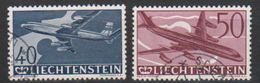 Liechtenstein 1960 Airmail / 30J. Flugpostmarken 2v Used (40+50Rp) (39544H) - Poste Aérienne