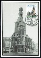 COB N° 2138 Sur 1 Carte-max - Touristique - Beffroi Et Maison Communale De Tielt - Halletoren En Stadhuis Van Tielt. - 1981-1990