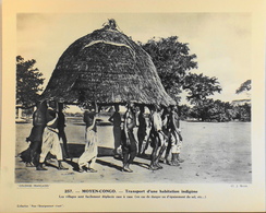 MOYEN-CONGO - N°257 Transport D'une Habitation - Collection "Pour L'Enseignement Vivant" - Colonies Françaises - TBE - Collezioni