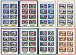 Russia 2018 - 8 Sheetlet FIFA World Cup Football Soccer Moscow Sports Participating Teams Flags People M/S Stamps MNH - 2018 – Rusland