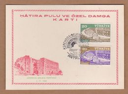 AC - TURKEY POSTAL STATIONARY  - ASPENDOS BELKIS FESTIVAL ANTALYA, 01 MAY 1959 - Postal Stationery