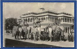 CPA Eléphants éléphant Inde India Indie Asie Carte Photo RPPC Non Circulé JAIPUR - Inde