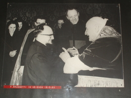 18/3/1963 Padre GIULIO BRUGNETTI Sorisole/ In Udienza PAPA GIOVANNI XXIII Pime - Fotografia Da Quadretto - Religion & Esotérisme