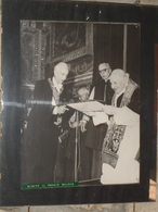 QUIRINALE 1963 ANTONIO SEGNI 4°Presidente Repubblica Italiana/Premio BALZAN/PACE A PAPA GIOVANNI Fotografia Da Quadretto - Religion & Esotericism