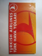 TURKISH AIRLINES / TÜRK HAVA YOLLARI - TURKEY, 1995. - Timetables