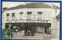 CPA Publicité Publicitaire Réclame Circulé Shop Front Commerce Compiègne Oise Bazar Carte Photo RPPC - Compiegne