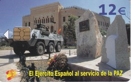 TARJETA DEL EJERCITO ESPAÑOL EN BOSNIA DE TIRAJE 50201 Y FECHA 06/04 - Armée
