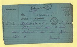 Telegramme - Pour Cassel Nord De Hazebrouck - 1895 - Telegramas Y Teléfonos