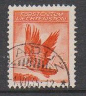 Liechtenstein 1935 Airmail 15Rp Used Ca Vaduz 1 VII 35 (39544N) - Poste Aérienne