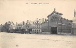 18-VIERZON- PLACE DE LA GARE - Vierzon