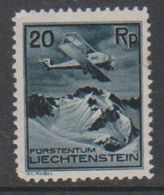 Liechtenstein 1930 Airmail 20Rp * Mh (= Mint, Hinged) (39544S) - Posta Aerea