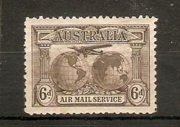 AUSTRALIA 1931 6d AIR SG 139 LIGHTLY MOUNTED MINT Cat £22 - Nuovi