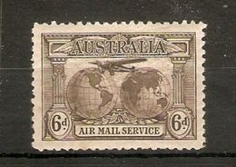 AUSTRALIA 1931 6d AIR SG 139 LIGHTLY MOUNTED MINT Cat £22 - Nuevos