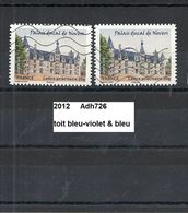 Variété Adhésif De 2012 Oblitéré Y&T N° Adh 726 Nuance - Usati