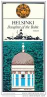 Helsinki 70er Jahre - Faltblatt Mit 10 Abbildungen - Stadtplan - Finlandia