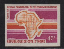 Cote D Ivoire - N°319 Non Dentele ** - Reseau Panafricain De Telecommunication - Côte D'Ivoire (1960-...)