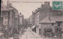 Delcampe - LA FERTE-MACE Rue Des Quatres-Roues Et Rue Saint-Denis (1915) - La Ferte Mace