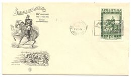 Delcampe - Argentina 1956 Scott 649 FDC Battle Of Caseros, 104th Anniversary - FDC