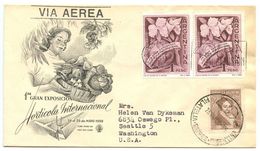 Delcampe - Argentina 1959 Scott 680 FDC 1st International Horticulture Exposition - Orchids - FDC
