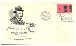 Delcampe - Argentina 1965 Scott 779 FDC President Hipolito Yrigoyen - FDC