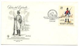 Delcampe - Argentina 1967 Scott 838 FDC Army Day - Highlander Soldier - FDC