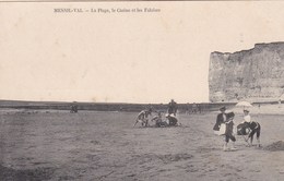 Delcampe - MESNIL-VAL - SEINE MARITIME -  (76)  - PEU COURANTE DOUBLE-CPA ANIMÉE DE 1916. - Mesnil-Val