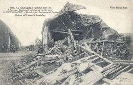 Delcampe - SOMME - 80 - HERBECOURT Près Péronne 200 Hab - Guere 14 - Ruines Restaurant Lanne - Peronne